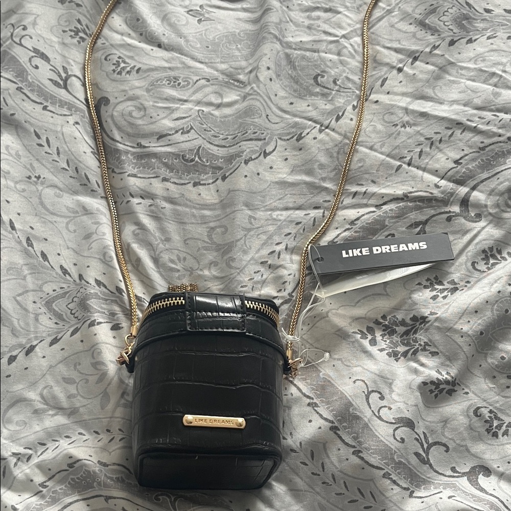 Like Dreams Black Mini Crossbody Bag